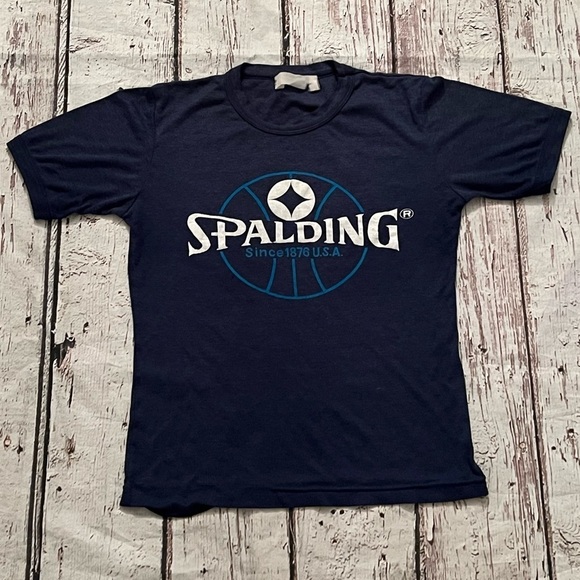 Vintage 1980s Spalding Sportswear 80s Tee Top Shirt Small - Picture 1 of 4